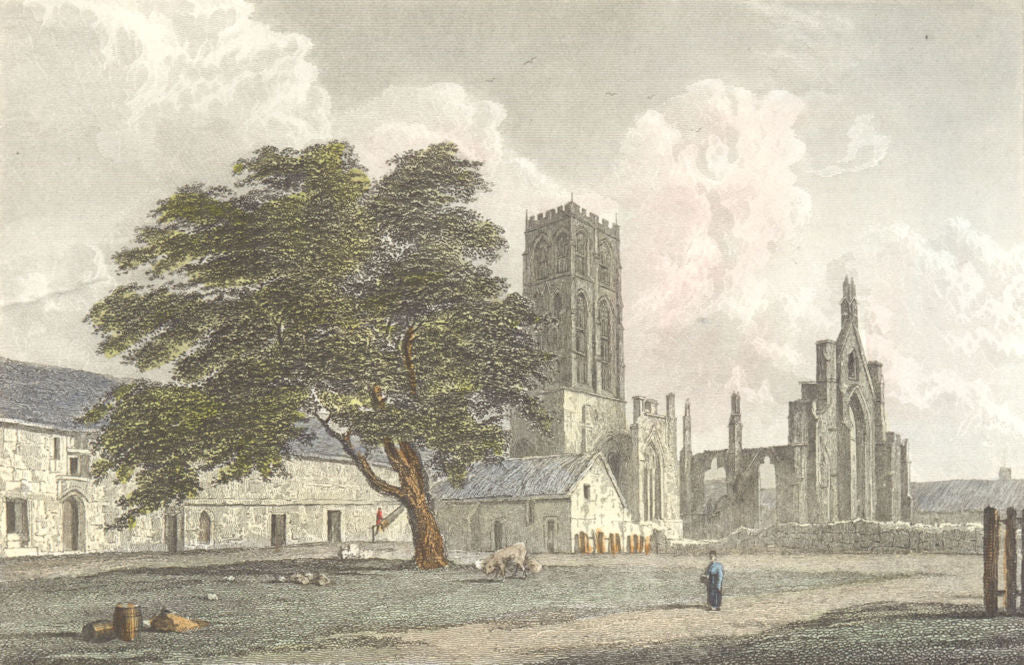 YORKS. Howden. Westall c1833 old antique vintage print picture